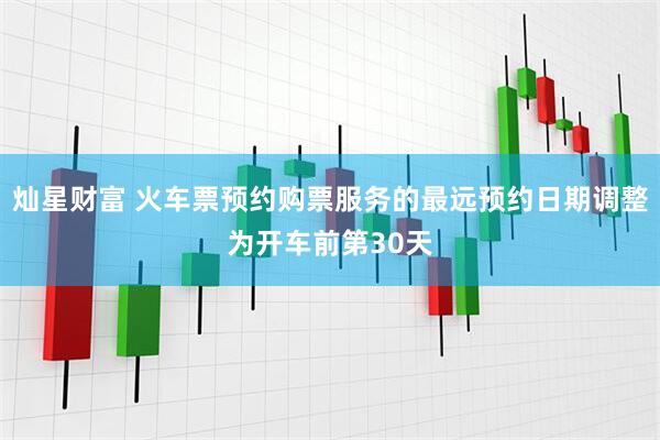 灿星财富 火车票预约购票服务的最远预约日期调整为开车前第30天